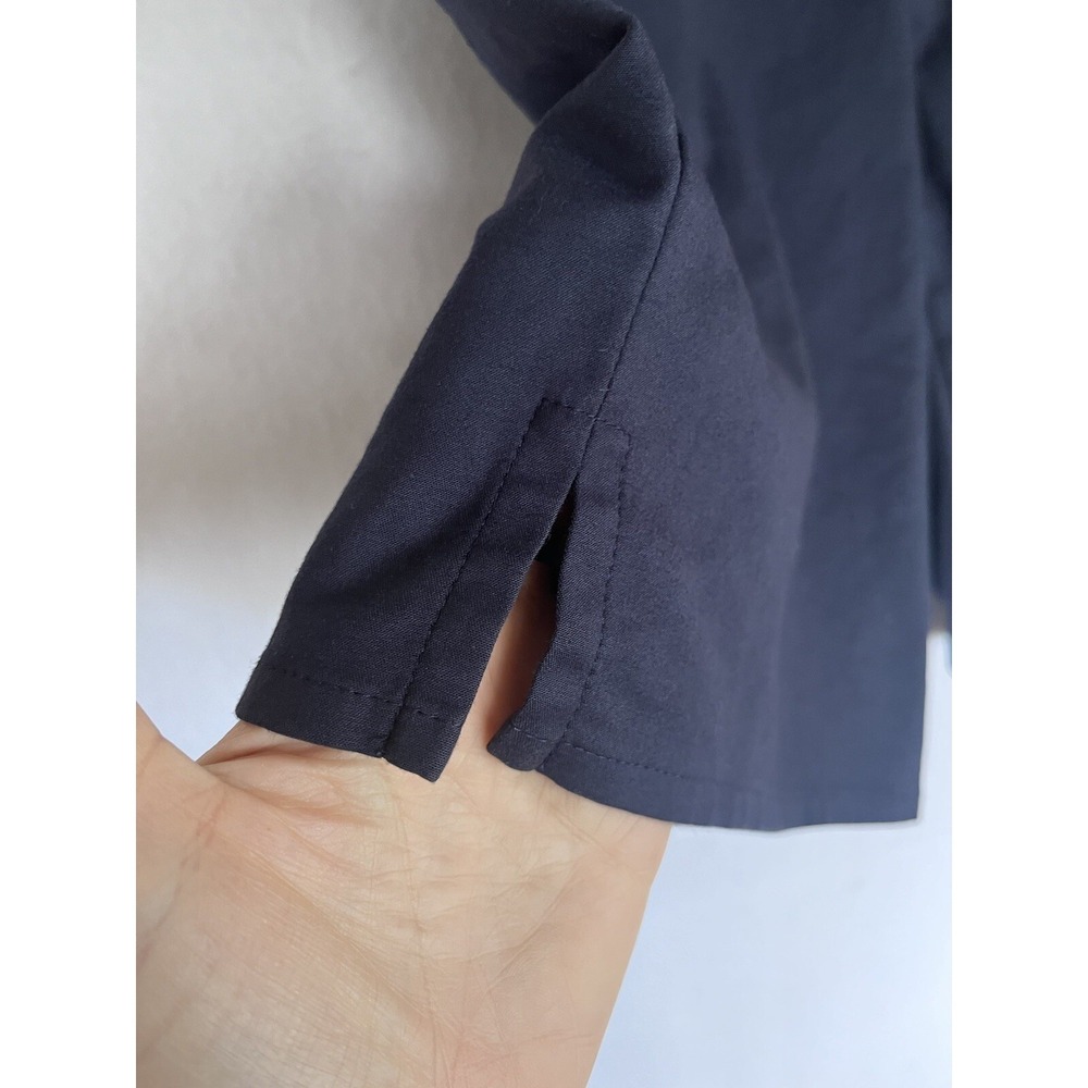 St John Flat Front Shorts Navy Blue Stretch Chino  Casual Bermudas Womens Sz 14 - Picture 5 of 6